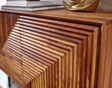 Sideboard >Sonipat< (B/H/T: 100x71x40 cm) in Sheesham - 100x71x40 (BxHxT)