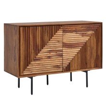 Sideboard >Sonipat< (B/H/T: 100x71x40 cm) in Sheesham - 100x71x40 (BxHxT)