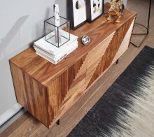 Sideboard >Sonipat< (B/H/T: 148x72x40 cm) in Sheesham - 148x72x40 (BxHxT)