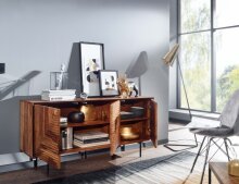 Sideboard >Sonipat< (B/H/T: 148x72x40 cm) in Sheesham - 148x72x40 (BxHxT)