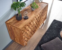 Sideboard >Purnia< (B/H/T: 138x59x45 cm) in Sheesham - 138x76x45 (BxHxT)