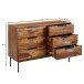 Sideboard >Barasat< (B/H/T: 117x80x42 cm) in Sheesham - 117x80x42 (BxHxT)