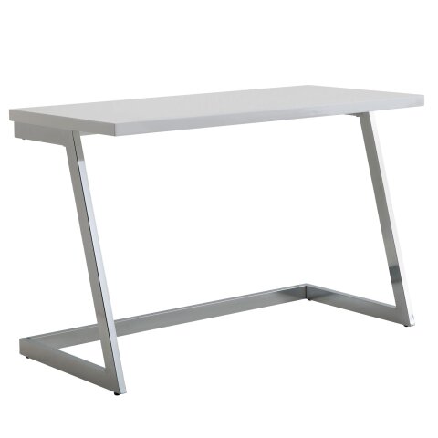 Schreibtisch >Anshan< (B/H/T: 120x76x55 cm) in Weiß - 120x76x55 (BxHxT)