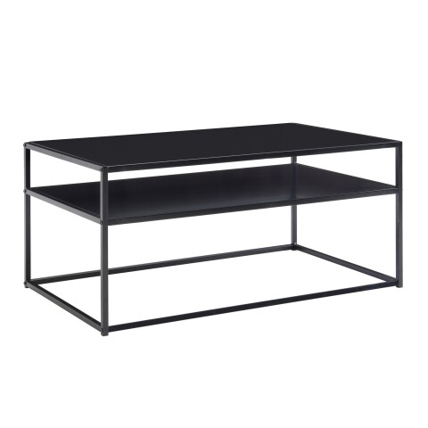 Couchtisch >Cixi< (B/H/T: 100x45x60 cm) in Schwarz - 100x45x60 (BxHxT)