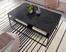 Couchtisch >Cixi< (B/H/T: 100x45x60 cm) in Schwarz - 100x45x60 (BxHxT)