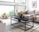 Couchtisch >Cixi< (B/H/T: 100x45x60 cm) in Schwarz - 100x45x60 (BxHxT)
