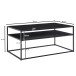 Couchtisch >Cixi< (B/H/T: 100x45x60 cm) in Schwarz - 100x45x60 (BxHxT)
