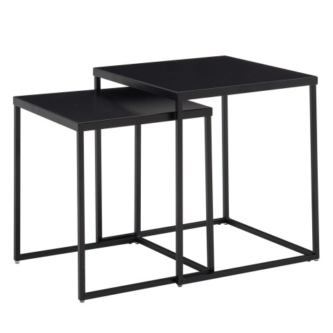 Satztisch >Cixi< (B/H/T: 40x45x40 cm) in Schwarz - 40x45x40 (BxHxT)