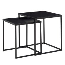 Satztisch >Cixi< (B/H/T: 40x45x40 cm) in Schwarz -...