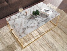 Couchtisch >Cixi< (B/H/T: 100x40x60 cm) in Weiß - 100x40x60 (BxHxT)