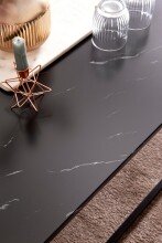 Couchtisch >Cixi< (B/H/T: 100x40x60 cm) in Schwarz - 100x40x60 (BxHxT)
