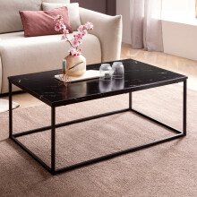 Couchtisch >Cixi< (B/H/T: 100x40x60 cm) in Schwarz - 100x40x60 (BxHxT)