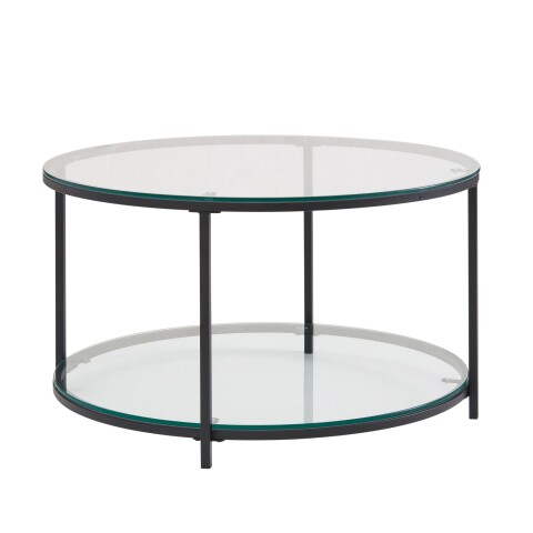 Couchtisch >Cixi< (B/H/T: 80x45x80 cm) in Schwarz - 80x45x80 (BxHxT)