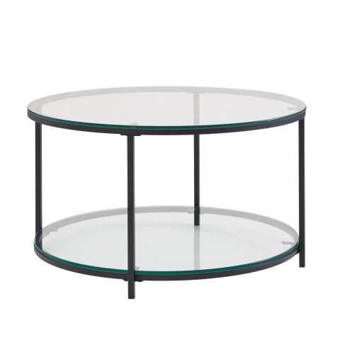 Couchtisch >Cixi< (B/H/T: 80x45x80 cm) in Schwarz - 80x45x80 (BxHxT)