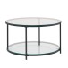 Couchtisch >Cixi< (B/H/T: 80x45x80 cm) in Schwarz - 80x45x80 (BxHxT)