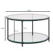 Couchtisch >Cixi< (B/H/T: 80x45x80 cm) in Schwarz - 80x45x80 (BxHxT)