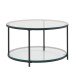 Couchtisch >Cixi< (B/H/T: 80x45x80 cm) in Schwarz - 80x45x80 (BxHxT)
