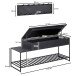 Garderoben-Set >Zibo< (B/H/T: 110x70x37 cm) in Schwarz - 110x70x37 (BxHxT)