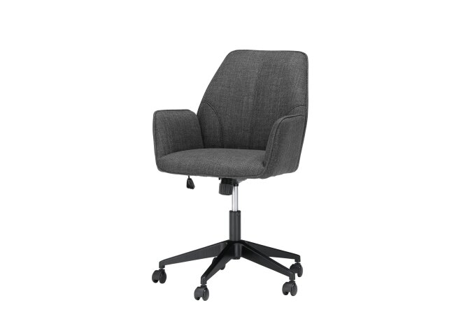 Drehstuhl >O-PEMBA< (BxHxT: 60x87x66 cm) in Anthrazit - 60x87x66 (BxHxT)