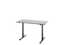Schreibtisch >NAKURU< (BxHxT: 120x72x60 cm) in schwarz - 120x72x60 (BxHxT)
