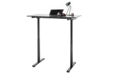 Schreibtisch >NAKURU< (BxHxT: 120x72x60 cm) in schwarz - 120x72x60 (BxHxT)