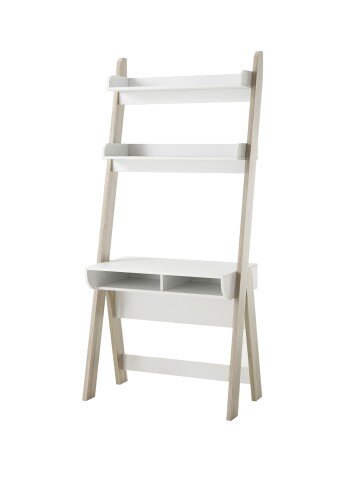 Schreibtisch >VITERBO< (BxHxT: 85x182x48 cm) in holzfarben,weiß