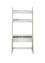 Schreibtisch >VITERBO< (BxHxT: 85x182x48 cm) in holzfarben,weiß