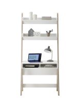 Schreibtisch >VITERBO< (BxHxT: 85x182x48 cm) in holzfarben,weiß