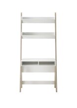 Schreibtisch >VITERBO< (BxHxT: 85x182x48 cm) in holzfarben,weiß