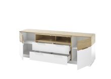 Sideboard >DUBAI-I< (BxHxT: 182x65x40 cm) in weiß, holzfarben
