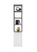 Stauraumschrank >LILLE< (BxHxT: 40x197x40 cm) in weiß - 40x197x40 (BxHxT)