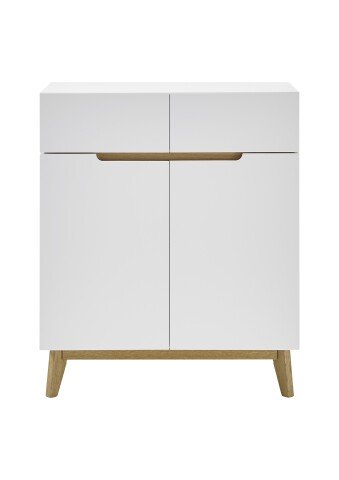 Kommode >CERVO Garderobe< (BxHxT: 85x101x40 cm) in weiß - 85x101x40 (BxHxT)