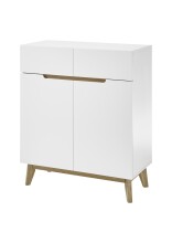 Kommode >CERVO Garderobe< (BxHxT: 85x101x40 cm) in weiß - 85x101x40 (BxHxT)