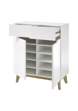 Kommode >CERVO Garderobe< (BxHxT: 85x101x40 cm) in weiß - 85x101x40 (BxHxT)