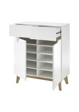 Kommode >CERVO Garderobe< (BxHxT: 85x101x40 cm) in weiß - 85x101x40 (BxHxT)