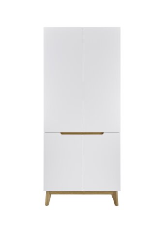 Stauraumschrank >CERVO Garderobe< (BxHxT: 85x196x40 cm) in weiß