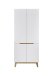 Stauraumschrank >CERVO Garderobe< (BxHxT: 85x196x40 cm) in weiß