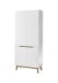 Stauraumschrank >CERVO Garderobe< (BxHxT: 85x196x40 cm) in weiß