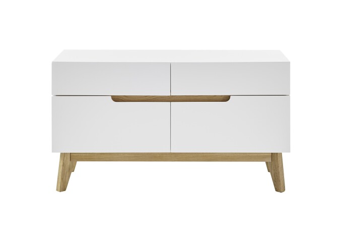 Sitzbank >CERVO Garderobe< (BxHxT: 97x53x40 cm) in weiß - 97x53x40 (BxHxT)