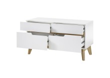 Sitzbank >CERVO Garderobe< (BxHxT: 97x53x40 cm) in weiß - 97x53x40 (BxHxT)