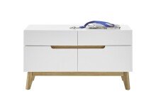 Sitzbank >CERVO Garderobe< (BxHxT: 97x53x40 cm) in weiß - 97x53x40 (BxHxT)