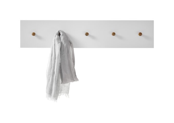 Wandpaneel >CERVO Garderobe< (BxHxT: 97x15x2 cm) in weiß - 97x15x2 (BxHxT)