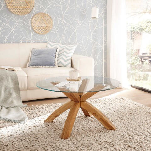 Couchtisch >BISIRA< (BxHxT: 80x40x80 cm) in holzfarben - 80x40x80 (BxHxT)