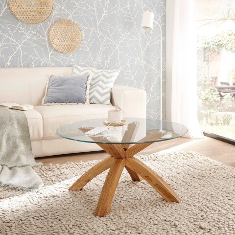 Couchtisch >BISIRA< (BxHxT: 80x40x80 cm) in holzfarben - 80x40x80 (BxHxT)