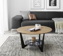 Couchtisch >CADIZ< (BxHxT: 70x40x70 cm) in holzfarben - 70x40x70 (BxHxT)