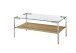 Couchtisch >GLASGOW< (BxHxT: 110x46x60 cm) in holzfarben - 110x46x60 (BxHxT)