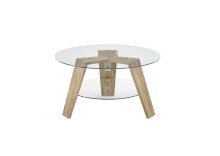 Couchtisch >LUBLIN< (BxHxT: 75x40x75 cm) in holzfarben - 75x40x75 (BxHxT)