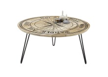 Couchtisch >NEVIS< (BxHxT: 90x46x90 cm) in holzfarben - 90x46x90 (BxHxT)