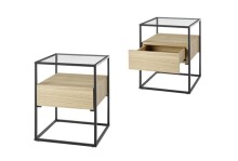 Beistelltisch >EVORA< (BxHxT: 43x54x43 cm) in...