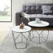 Couchtisch >HAITI< (BxHxT: 50x40x50 cm) in weiß - 50x40x50 (BxHxT)